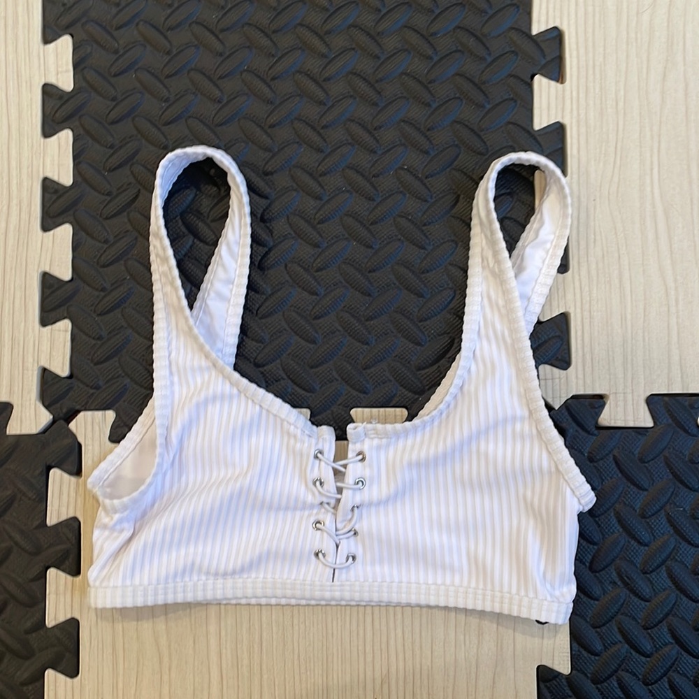 Forever 21 Ribbed Strappy Bralette Bikini Top